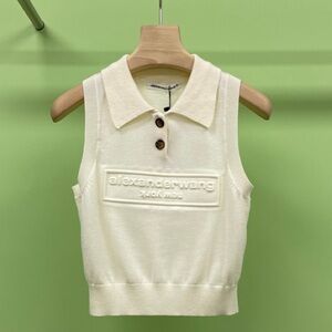 Alexander Wang Ivory Sleeveless Knit Top